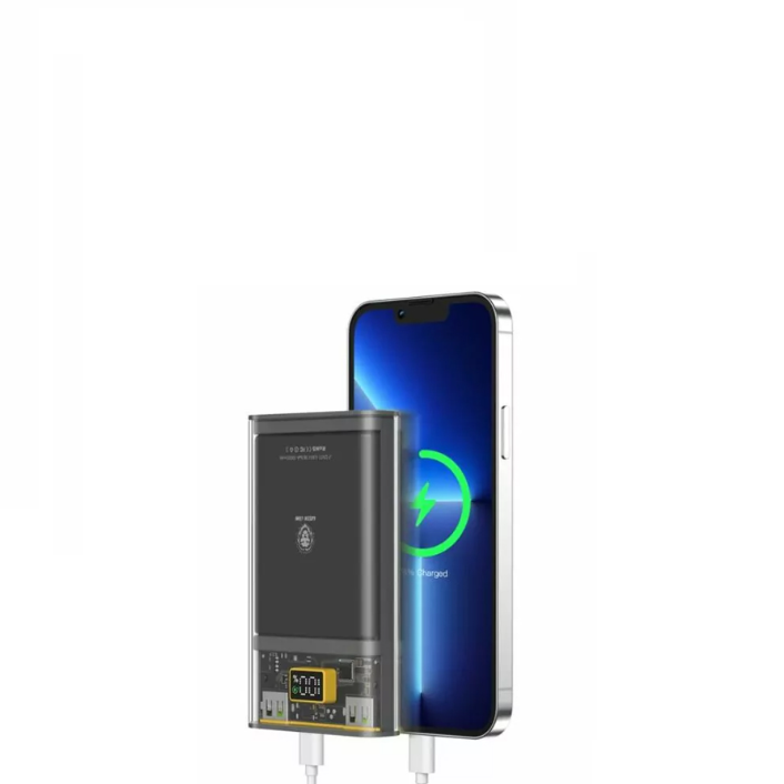 Green Super Fast Transparent Power Bank 20000mAh